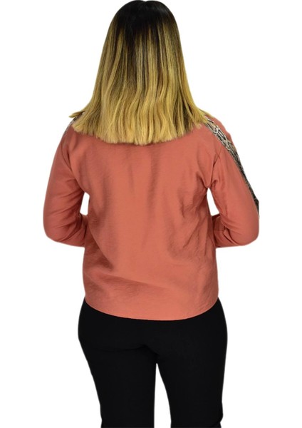 Kadın Kol Omuz Işlemeli Gömlek B6395 BGL-ST02545