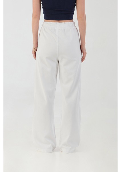 Beli Bağlamalı Cepli Tencel Kumaş Palazzo Pantolon