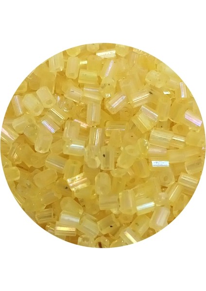 Kesme Cam Boncuk 2mm - 60 Gram - Şeffaf Sarı - BNC351