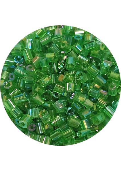Kesme Cam Boncuk 2mm - 60 Gram - Şeffaf Yeşil - BNC355