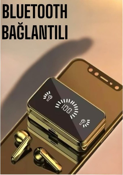 Kablosuz Kulaklık S20 Kulaklık Dijital Şarj Göstergeli