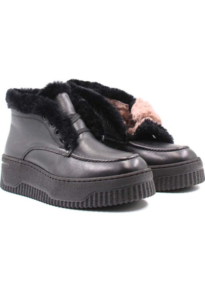Deri Kürklü Kadın Kalın Topuklu Bot 408KZA0510-02 modelleri