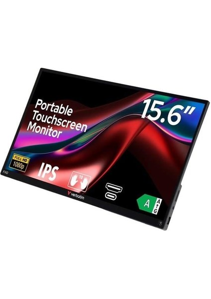 Verbatım 15.6" IPS Dokunmatık Pmt-15 6ms Hdmı-Typec Taşınabilir Monitör 1920X1080