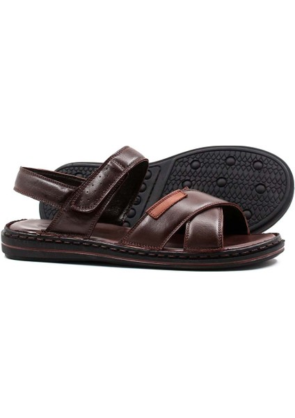 Hakiki Deri Erkek Klasik Sandalet 128MA216