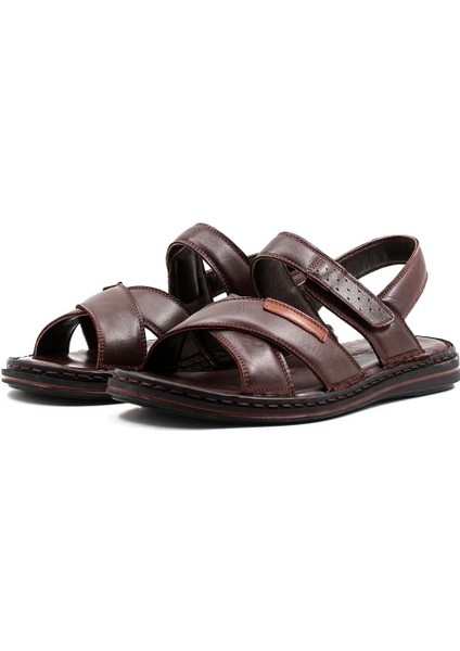 Hakiki Deri Erkek Klasik Sandalet 128MA216