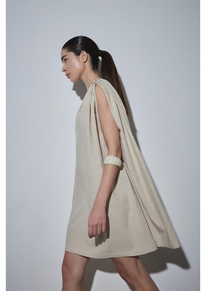 Natürel Zayden Tek Omuzlu Elbise fiyatları