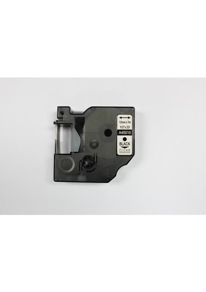 Prıntpen Dymo D1 45010 Seffaf Etıkete Sıyah (12MM x 7m)