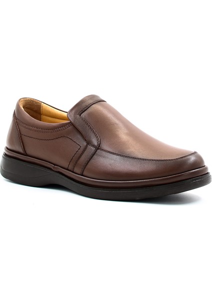 Hakiki Deri Ortopedik Erkek Casual Günlük Rahat Comfort Taban Bağcıksız Ayakkabı 662ma209