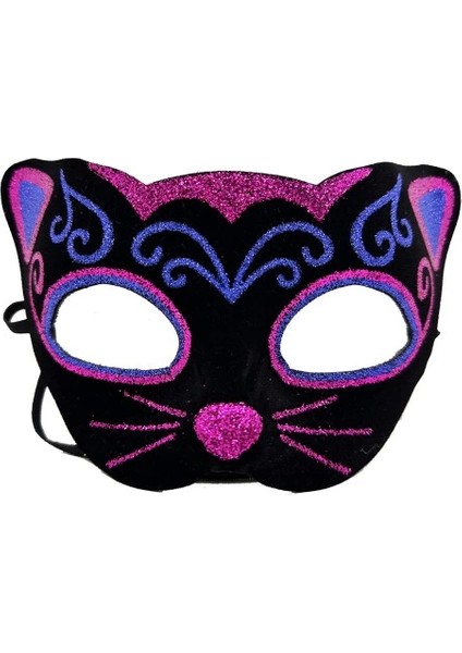 Kadife Kaplama Kedi Maskesi