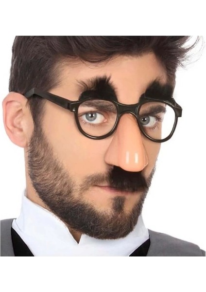 Eğlenceli Kılık Değiştirme Kaş Bıyık Mizah Gözlüğü 9X13 cm modelleri