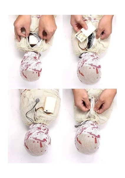 Halloween Sensörlü Işıklı Hareketli Mumya indirimleri