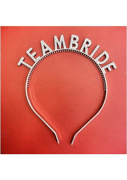 Gümüş Renk Team Bride Taç - Gelin ve Nedime Tacı