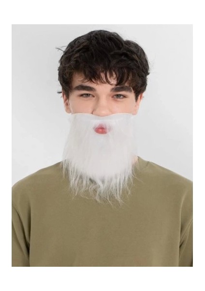 Beyaz Kırçıllı Takma Sakal Çocuk Yetişkin
