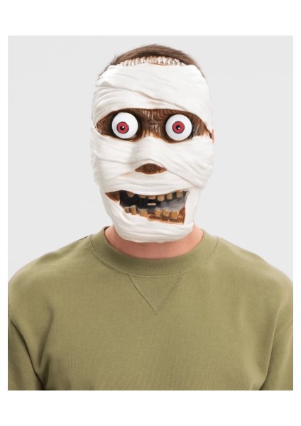 Sallanan Yaylı Oynar Gözlü Mumya Maskesi