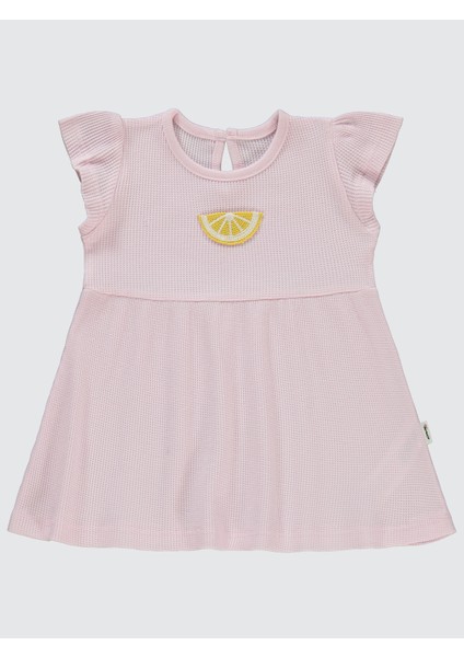 Kız Bebek Elbise 6-18 Ay Pembe