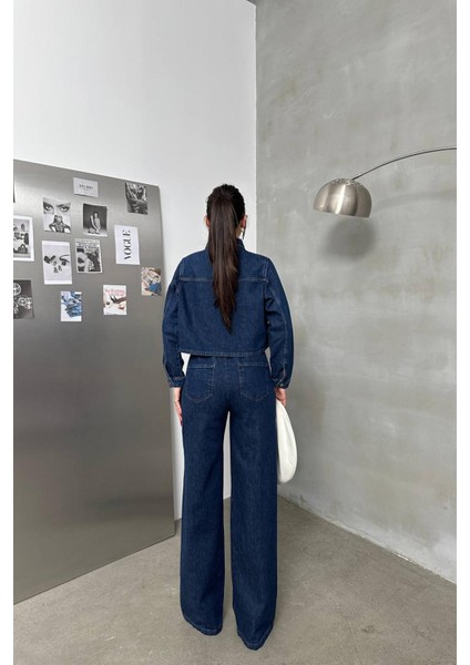 7887 Kadın Jean Gömlek modelleri