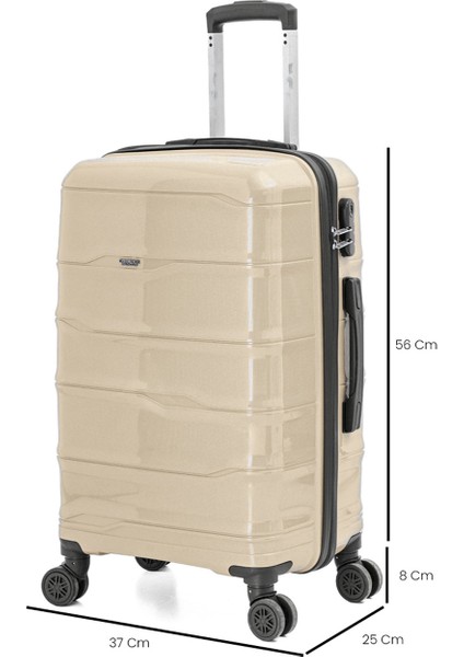 23 Orta Boy Kırılmaz Polipropilen Valiz Seyahat Tatil Çeyiz Tekerlekli fiyatları