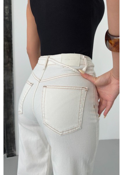 8012 Wide Leg Kadın Jean Pantolon fırsatları