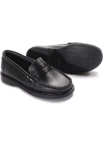 Unisex Hakiki Deri Bağcıksız Rahat Casual Günlük Çocuk Okul Ayakkabı 837xca999 modelleri