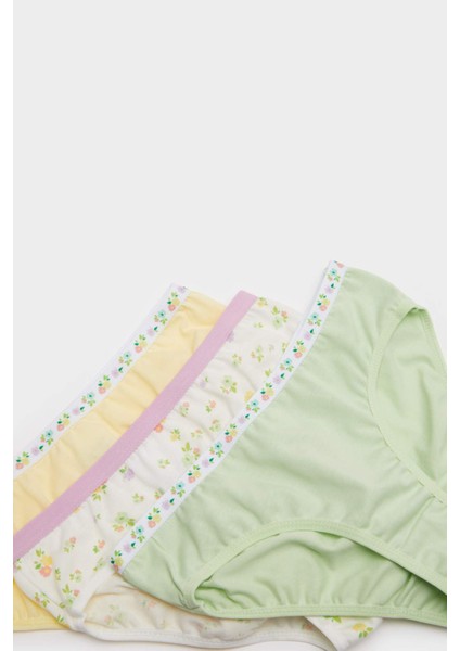 Kız Çocuk Desenli 3'lü Slip Külot E7074A825SP