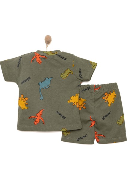 Baskılı 2 Ip Yenidoğan Erkek Tshirt-Şort Erkek Bebek