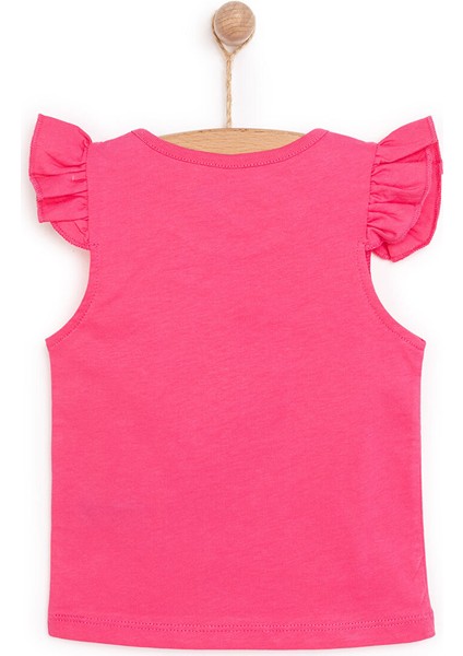 Basic Kız Hayvan Baskılı Atlet T-Shirt Kız Bebek