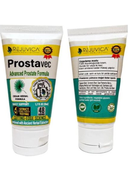 Prostavec Advancede New Formula Erkekler Için Pros.tat Için Bakım Masaj Kremi 50 ml 2 Adet.