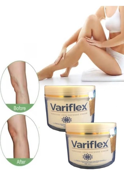 Variflex Varicose Vein Defense Bacak Var.isleri Için Masaj Bakım Kremi 100 ml 2 Adet