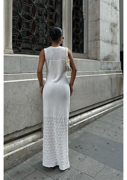 Afro Ajurlu Maksi Elbise 2796