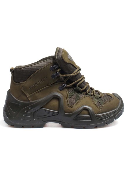 Hakiki Deri Su Geçirmez Haki Nubuk Erkek Outdoor Bot 117sma1492