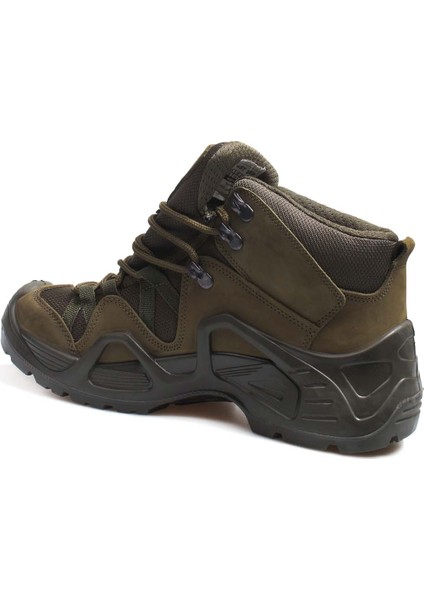 Hakiki Deri Su Geçirmez Haki Nubuk Erkek Outdoor Bot 117sma1492