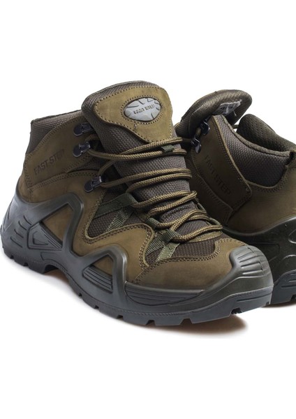 Hakiki Deri Su Geçirmez Haki Nubuk Erkek Outdoor Bot 117sma1492