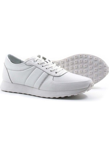 Erkek Hakiki Deri Sneaker Günlük Rahat Spor Yürüyüş Casual Bağcıklı Ayakkabı Beyaz 951ma555 fiyatları