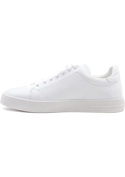 Erkek Deri Casual Günlük Yürüyüş Sneaker Rahat Spor Hafif Ayakkabı Beyaz 819ma501