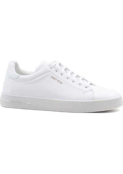 Erkek Deri Casual Günlük Yürüyüş Sneaker Rahat Spor Hafif Ayakkabı Beyaz 819ma501