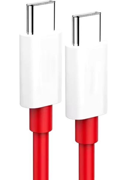6A 60W Type-C To Type-C Hızlı Data ve Turbo Fast Şarj Kablosu 100CM Kırmızı K321