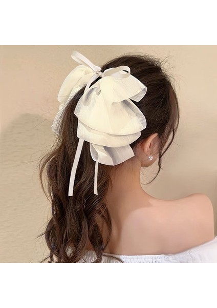 Saten Kabarıklık, Siyah Mizaç Klibi, Başın Arkasında Saç Tokası Saç Aksesuarları (Yurt Dışından)