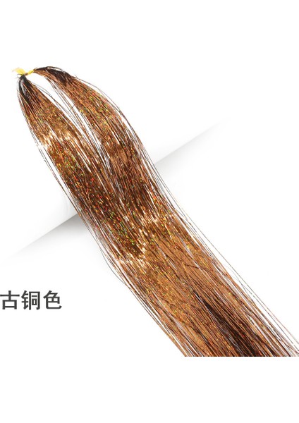 Glitter Saç Tinsel Seti Gökkuşağı Bayan Renkli Parıltılı, Bling Saç Örgü Aksesuarları (Yurt Dışından)