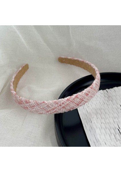2024 Ilkbahar ve Yaz Pembe Yüksek Kafatası Bandı Headdress Tatlı ve Sevimli Kafa Bandı Basit Saç Aksesuarı (Yurt Dışından)