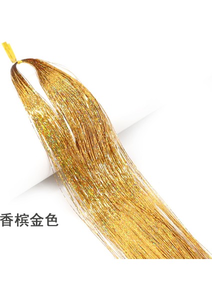 Glitter Saç Tinsel Seti Gökkuşağı Bayan Renkli Parıltılı, Bling Saç Örgü Aksesuarları (Yurt Dışından)