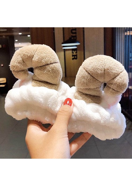 Yüz Yıkama Bandı Yumuşak Sıcak Mercan Polar Hayvan Kulaklar Bayanlar Kafa Bandı Kızlar Başörtüsü Moda Saç Aksesuarları (Yurt Dışından)