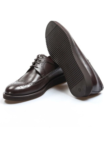 Erkek Deri Casual Klasik Düz Taban Günlük Loafer Bağcıklı Ayakkabı 822MA051