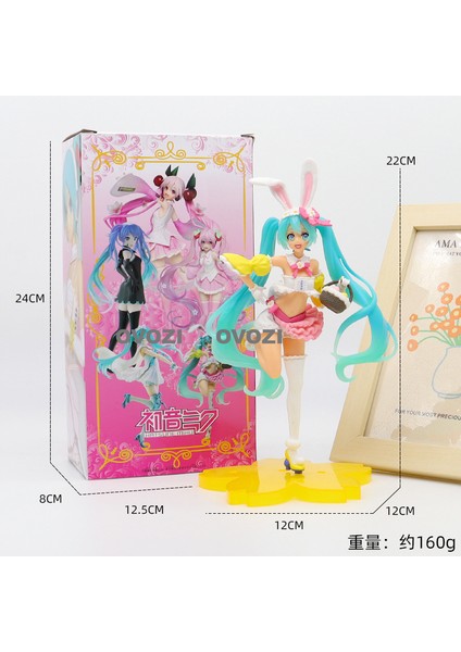 Hatsune Miku Gelgit Oyun El Kuklası Model Süs Heykel Hediye (Yurt Dışından)