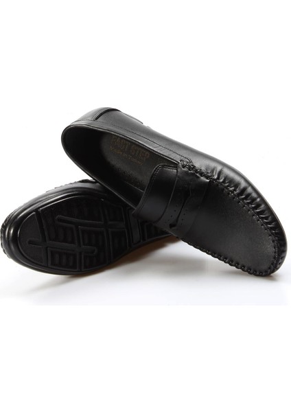 Hakiki Deri Siyah Erkek Loafer Ayakkabı 858ma410