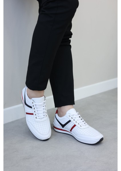Unisex Günlük Yürüyüş Sneaker Rahat Spor Hafif Ayakkabı Beyaz 856ma1795