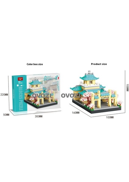 Dünyaca Ünlü Mimari Puzzle Yapı Taşı Eğitici Oyuncaklar (Yurt Dışından)