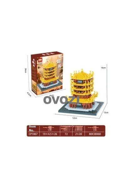 Dünyaca Ünlü Mimari Puzzle Yapı Taşı Eğitici Oyuncaklar (Yurt Dışından)