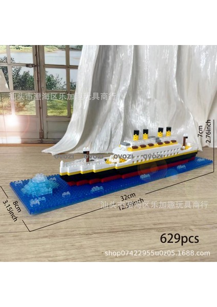 Tekne Modeli Puzzle Yapı Taşları Eğitici Oyuncaklar (Yurt Dışından)