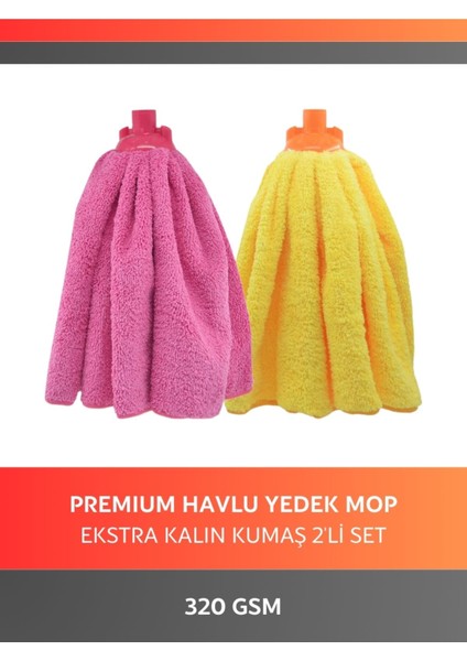Havlu Yedek Mop 2'li Set