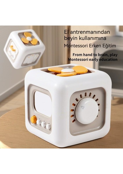 2-5 Yaş Çocuklar Hexahedron Rubik Küpü Üç Boyutlu Aydınlanma Eğitici Erken Eğitim Oyuncakları (Yurt Dışından)